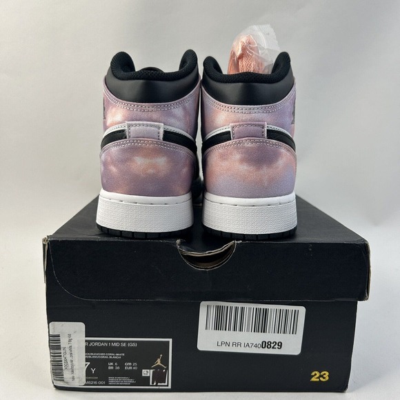 Nike Shoes Air Jordan 1 Mid Retro GS “Zen Master/Tie-Dye” 2024 - Picture 4 of 5